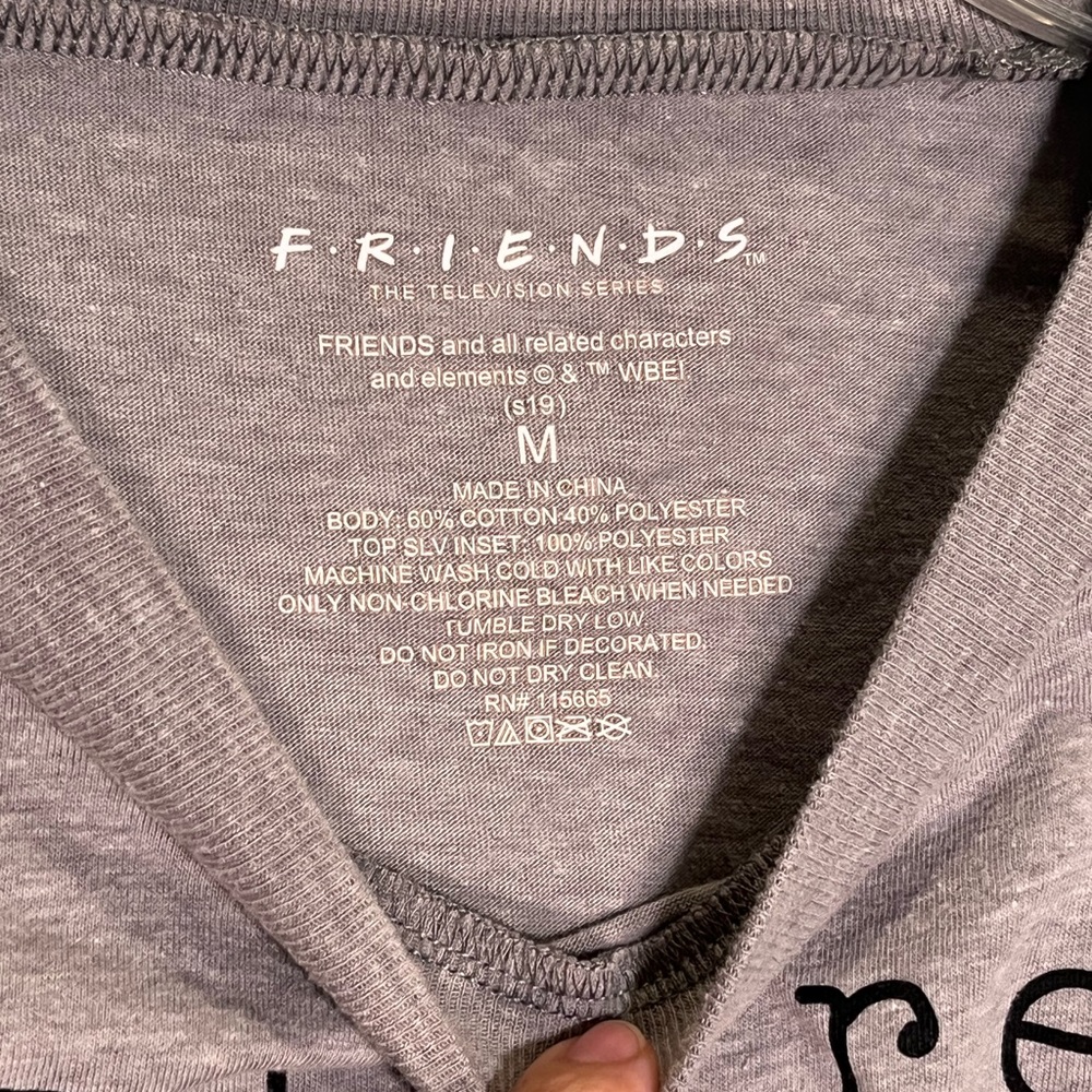 FRIENDS You Are My Lobster Quote Long Sleeve Graphic Cropped Tee Size M - Picture 7 of 8